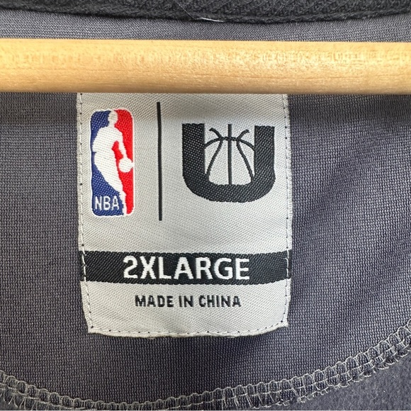 NBA Basketball Track Jacket Mens 2XL Full Zip Up Training Outdoors‎ Gray - Picture 8 of 14